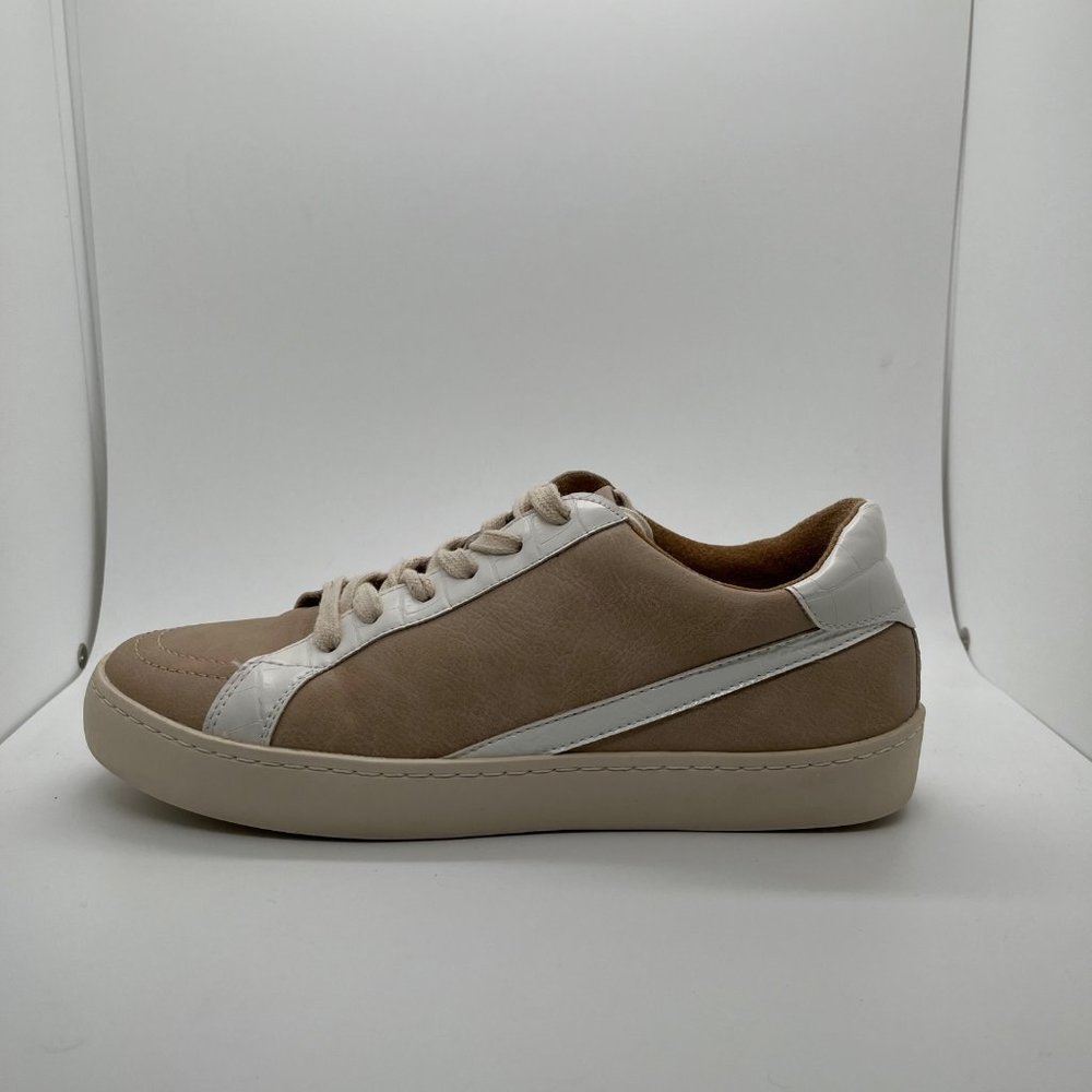White Raven White Tan Leather Casual Shoes Womens Size 7